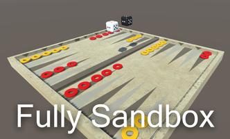 Backgammon Sandbox Plakat