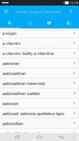English<->Finnish Dictionary imagem de tela 1