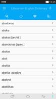 English-Lithuanian Dictionary capture d'écran 1