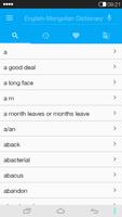 English-Mongolian Dictionary پوسٹر