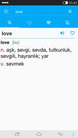 English<->Turkish Dictionary capture d'écran 2