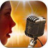 Simulator microphone sing icône