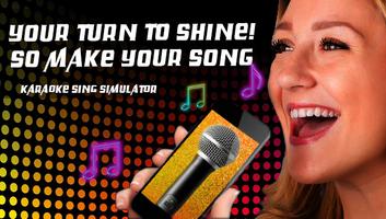 karaoke sing simulator poster