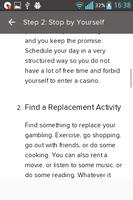 Quit Gambling Addiction Guide captura de pantalla 1