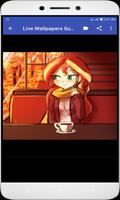 Live Wallpapers Sunset Shimmer Style screenshot 1