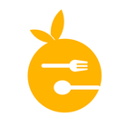 Orange eat icon