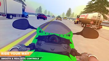 Traffic Moto Bike Racing 2018 постер
