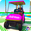Superheroes Golf Car Offside Stunts