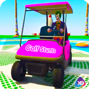 Superheroes Golf Car Offside Stunts APK