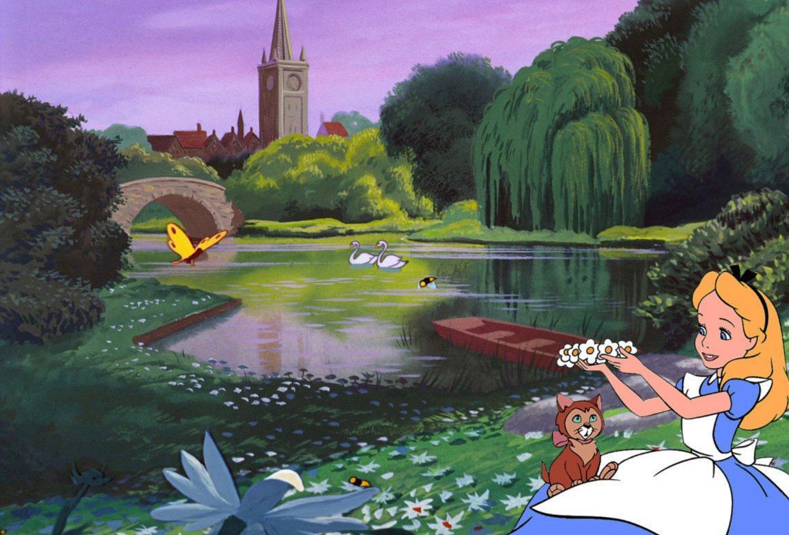 Принцесса чудес. Алиса в стране чудес Дисней. Пейзажи из мультфильмов Дисней.