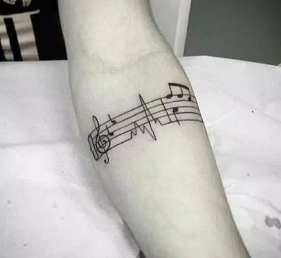 music tattoo sketches