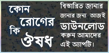 কোন রোগের কি ঔষধ - ঔষধ নির্দেশিকা - ডাক্তার এইড