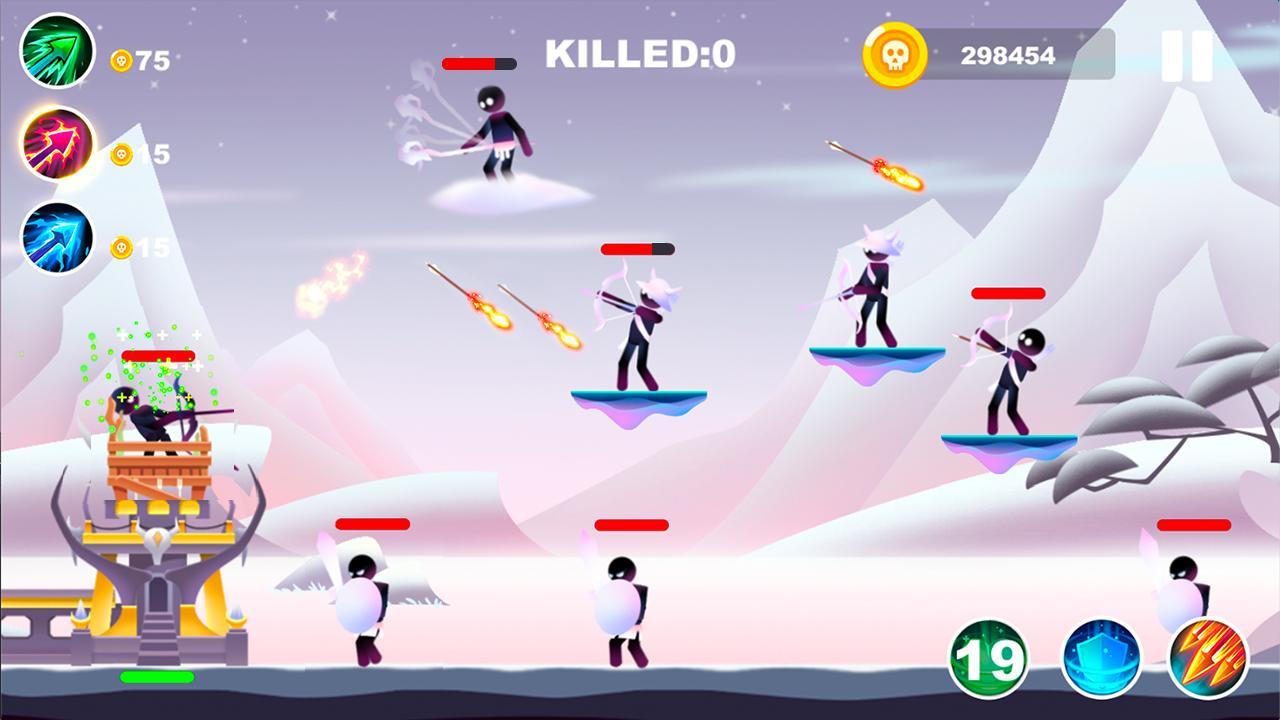 Игры управлять жизнью. Stickman Annihilation 2. Нужно защищать башню лучниками стикман. Stickman Attack.