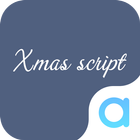 Xmas Script-fonts for free icône