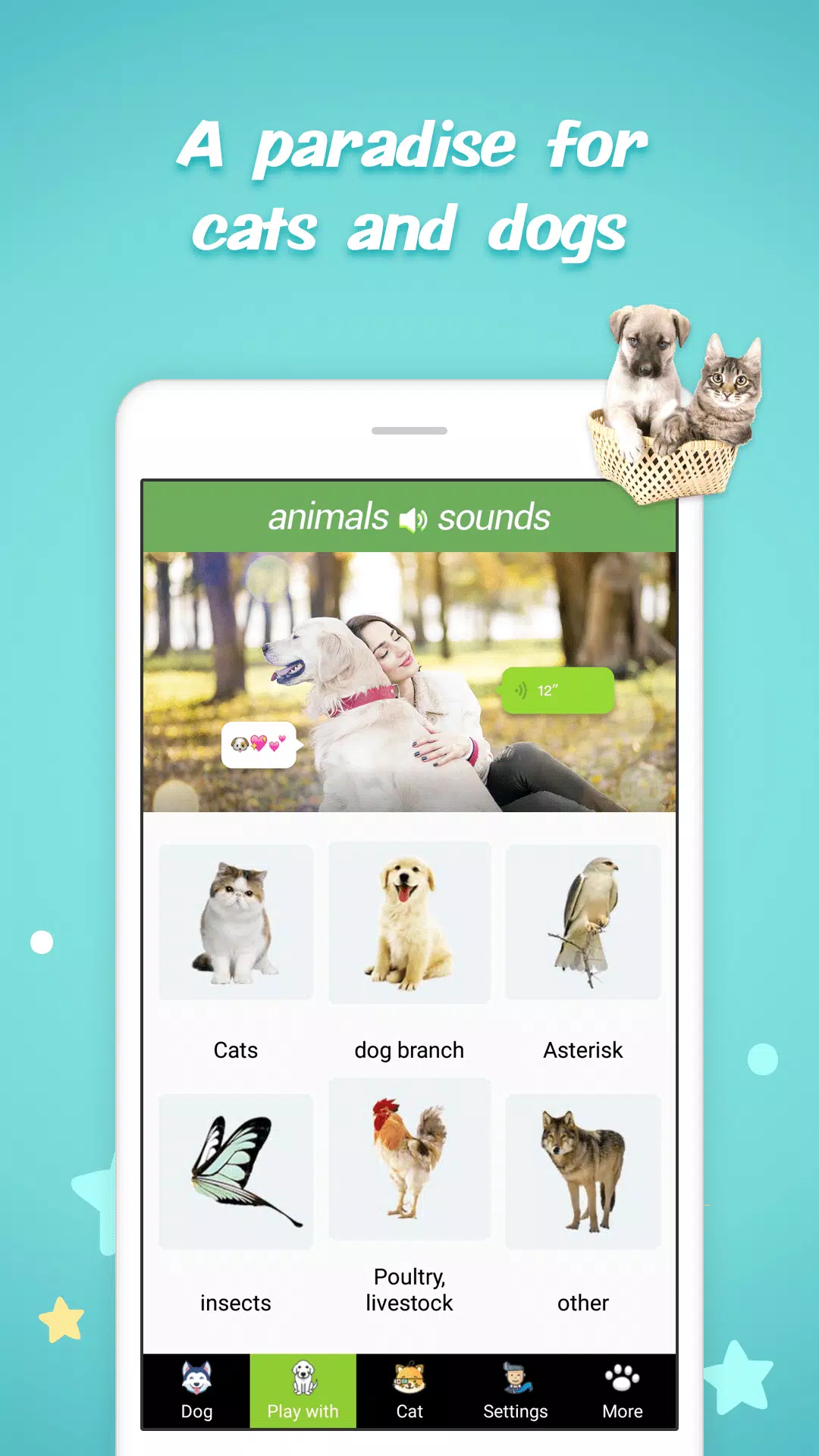 Download do APK de Sons de Animais - Tradutor de Cães e Gatos para