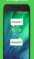 Dual WhatsWeb 2 WhatApp Acc in 1 Phone स्क्रीनशॉट 1