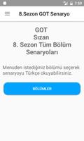 8.Sezon GOT Final Sezon Tüm Senaryo (Sızan) الملصق