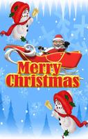 پوستر Merry Christmas greeting cards Wishes , Wallpapers