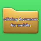 ikon editting document for mobile