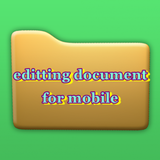 editting document for mobile icon