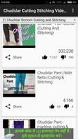 Chudidar Cutting Stitching Videos screenshot 3