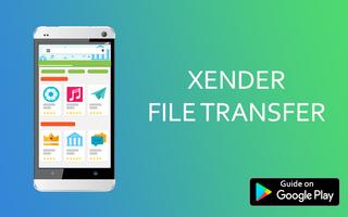 New Xender File Transfer Guide poster