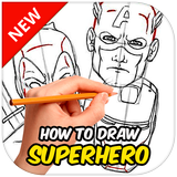 How to Draw SuperHero icon