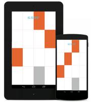 Piano Tap Orange : White Tiles imagem de tela 1
