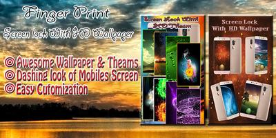 Fingerprint Screen Lock Simulator الملصق