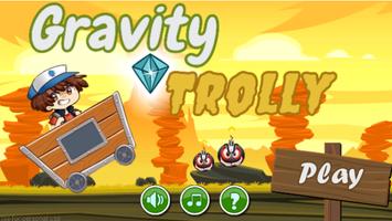 Adventure trolley with gravity Affiche