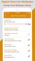 Digital Clock Live Wallpaper پوسٹر