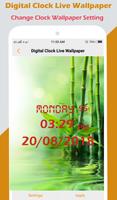 Digital Clock Live Wallpaper اسکرین شاٹ 2