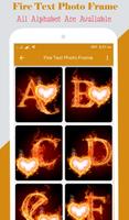 Poster Fire Text Photo Frame