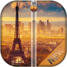 Paris Zipper Screen Locker icône