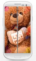 Teddy Bear Zipper Lock Custom poster