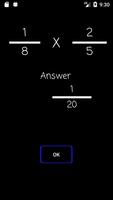 Fraction Multiplication Practi capture d'écran 1