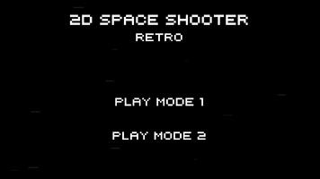 Poster 2D Space Shooter - Retro