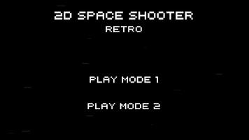 2D Space Shooter - Retro-poster