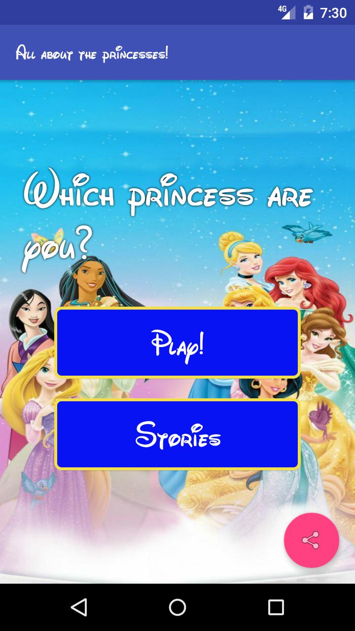 junio no se dio cuenta obturador Descarga de APK de ¿A qué Princesa te pareces más? Test Princesas para  Android