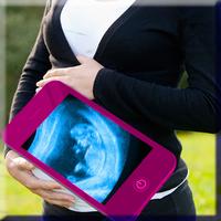 X-ray pregnant woman Prank plakat