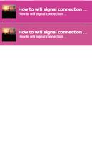 How to wifi signal connection poster