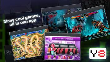 Y8 Mobile App- one app for all your gaming needs. Affiche