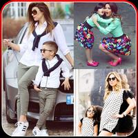Fashion Mommy and Baby Outfits постер