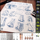 Nose Drawing Tutorials أيقونة