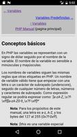 Manual de PHP captura de pantalla 2
