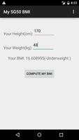 SG MONSTER BMI Calc पोस्टर