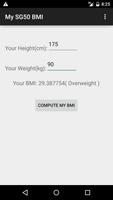 SG MONSTER BMI Calc capture d'écran 1