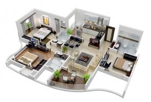 3D Home Floor Plan Designs HD screenshot 2