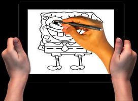 How to draw spongebob الملصق