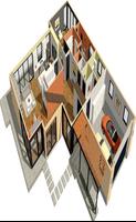 جديد تصميم 3D البيت 2018 الملصق